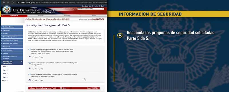 Visa de turista para Estados Unidos