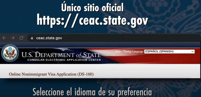 sitio oficial de estados unidos visa colombia